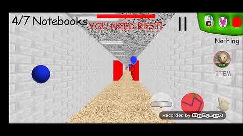 Playing Baldi Basics 1 year Birthday Bash