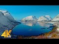 Unique Nature of Norway 4K - Winter Scenery & Northern lights (Aurora) + Beautiful Music - Part 1