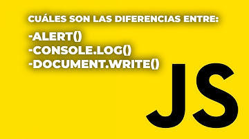 💻"¿Cuáles son las diferencias entre alert(), console.log() y document.write() en JS?"