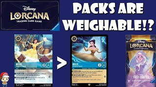 Disney Lorcana Packs are Weighable!? Don't Get Ripped Off! (Disney Lorcana News)