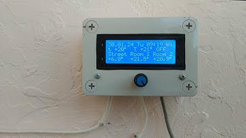 Обзор самодельного комнатного термостата для газового котла на Arduino.