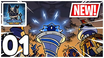Tower Defense Idle Game - Idle Defense Dark Forest - Gameplay Walkthrough Part 01 (iOS, Android)