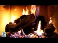  cozy winter fireplace  burning fireplace crackling fire sounds  relaxing guitar music