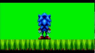 Sonic Spinning Green Screen