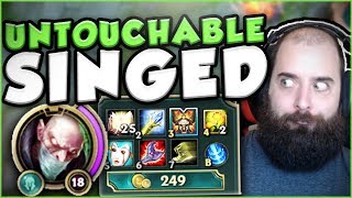 TILT THE ENEMY TEAM WITH THIS UNTOUCHABLE SINGED BUILD! SINGED TOP GAMEPLAY! - League of Legends