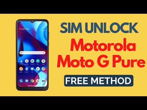 how to unlock moto g pure
