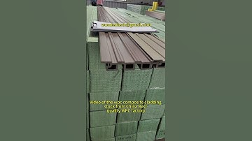Video of the wpc composite cladding stock from China Best quality WPC factory #wpccompositecladding