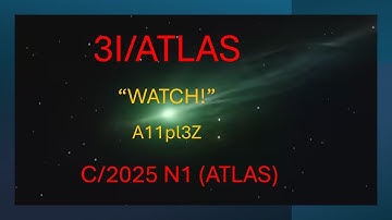 I just learned what 3i/atlas is! See link in description box.