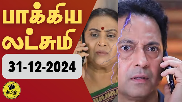 Baakiyalakshmi | Episode Promo | 31st December 2024