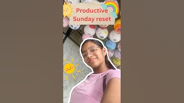 ✨Productive Sunday Reset🌤 Study, Self-Care & Chill Routine 💖 #pravyavlogs #sunday #productivesunday