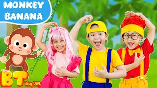 🙉🍌Monkey Banana Dance | Baby Monkey + MORE BooTiKaTi Vietnam & Funny Kids Song