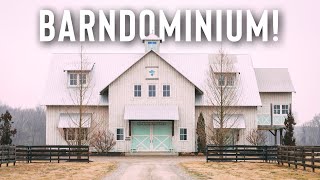 HUGE Barndominum Airbnb Full Tour on 80 Acres! | Modern Barn