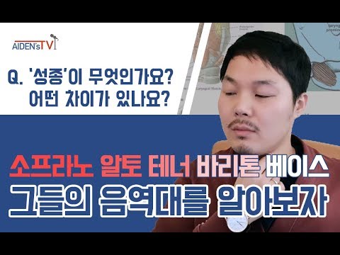 소프라노 알토 테너 바리톤 베이스 각 파트별 음역대를 알아보자.