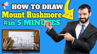 How to Draw Mount Rushmore | كيفية رسم جبل رشمور