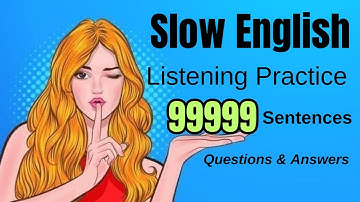 99999 Daily Routine English Sentences | Slow Listening & Speaking Practice (A1-A2) 