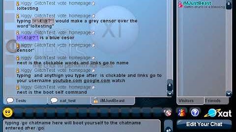 Xat Glitch Tutorial: Hidden Commands/Codes