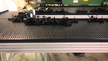 Waterfall Transfer Recirculating Conveyor System for Recycling