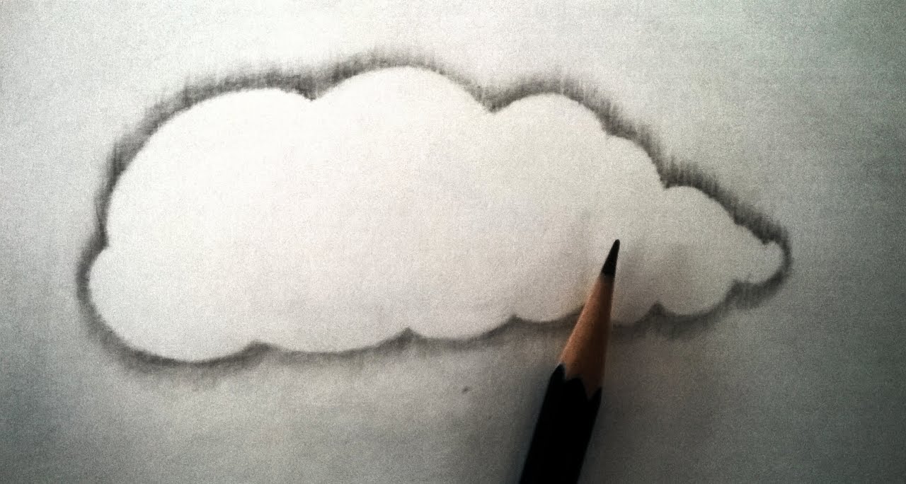 how to draw realistic clouds