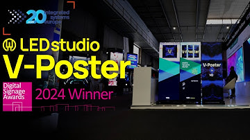 ISE 2024 LED Studio - V-Poster award-winning digital signage solution now available with COB