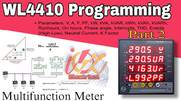 WL4410 Programming | Detail Programming of Multifunction Meter