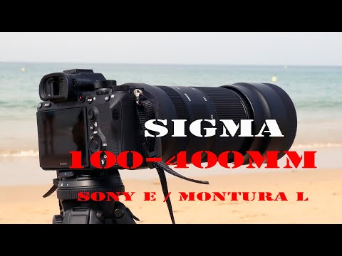 Un fotógrafo es un teleobjetivo Canon 100-400l Fotografía de stock