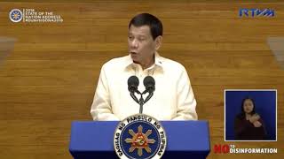 SONA 2018: Duterte: Drug war will be 'relentless and chilling'