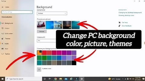 Changing the Desktop Background Color in Windows 10|update|2023|#pc #windows10