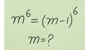 Germany l can you solve this Algebric Exponential Problem l find m!