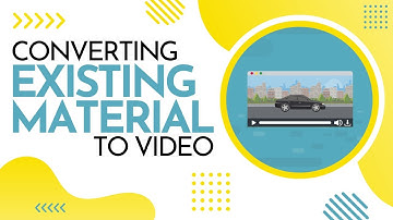 Converting Existing Material to Video | Video for E-learning | The URL dr.