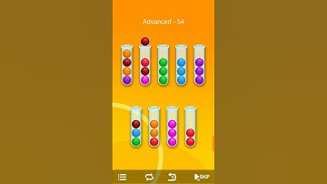Ball sort-Bubble sort puzzle Advanced level 54
