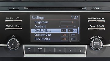 2017 NISSAN TITAN Diesel - Setting the Clock without Navigation Type A (if so equipped)