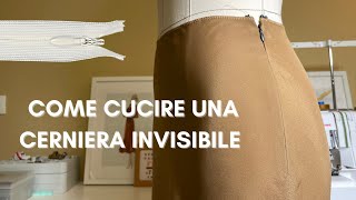 Come cucire una cerniera invisibile