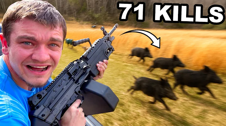 I Hunted Wild Hogs with a M249 SAW!