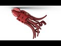 How to build lego  squid moc speed build in 4k