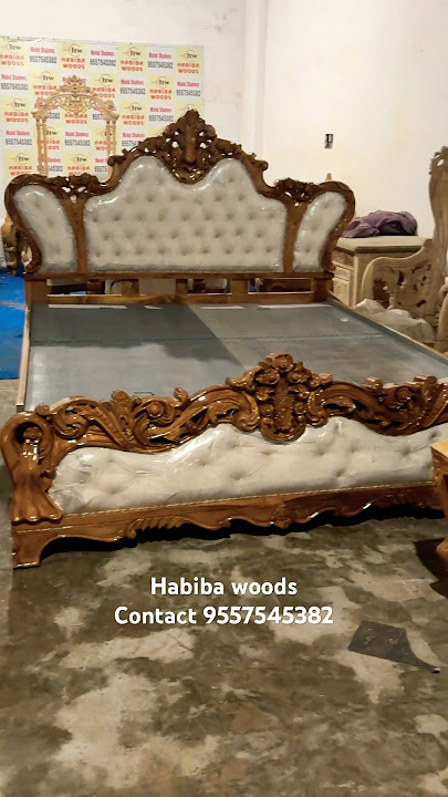 Dabal bed with Daening teabl Sagvan tikh wood || by || Habiba woods #sofa #furniture #homedecor