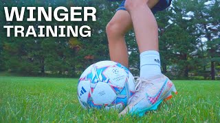 Full Winger Individual Training Session | Improve Your Dribbling And Shooting