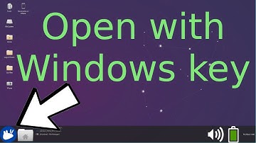 Using the Windows key to open Xfce application menu