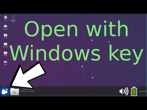 Using the Windows key to open Xfce application menu