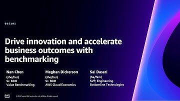 AWS re:Invent 2023 - Drive innovation and accelerate business outcomes with benchmarking (GDS101)
