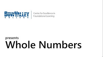 Introduction to Whole Numbers