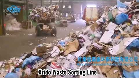 Garbage Sorting and Recycling Line #sortingmachine #wastemanagement #wastesegregation
