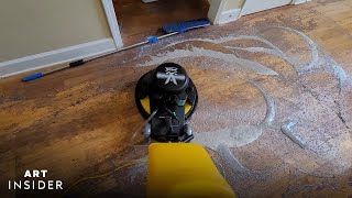 How Layers Of Buildup Are Removed From Hardwood Floors | Art Insider screenshot 5