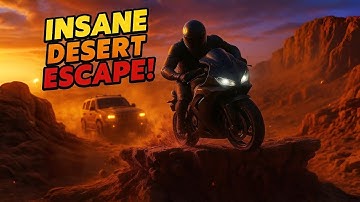 🚨  Desert Run: The Great Escape | Epic AI-Generated Bike Chase in VEO 3 🚨