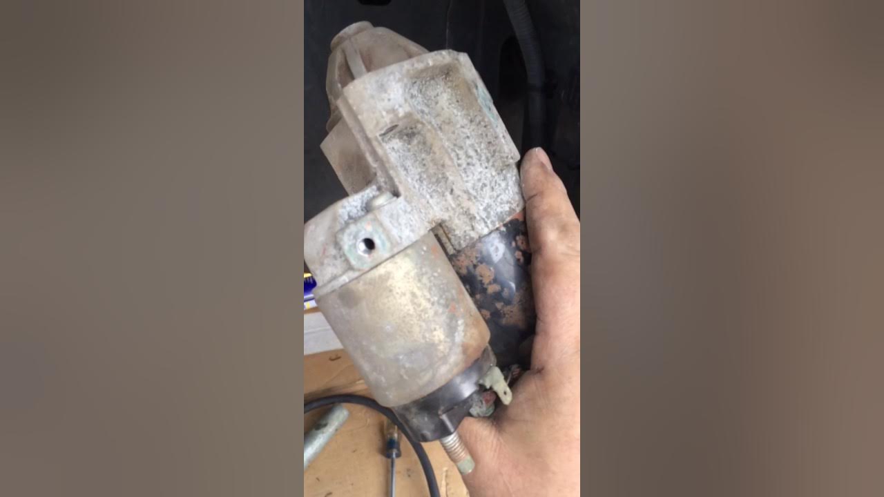 06 jeep commander 5.7 hemi, starter removal without dropping the