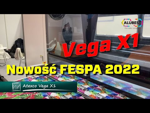 #75 Vega X1 - Nowość od Atexco - Fespa Berlin 2022 - Pigmentowy druk bezpośredni tekstyliów.