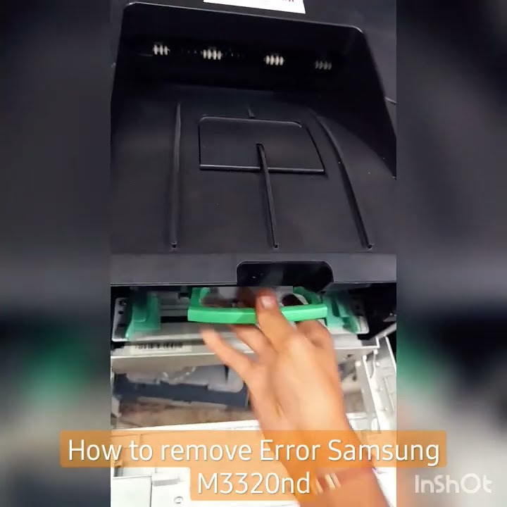 How to remove error from sumsang m3320dn youtube