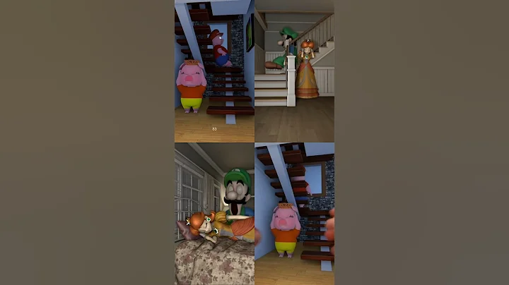 Mario Monster in Daisys House 😳 #supermario #animation #memes