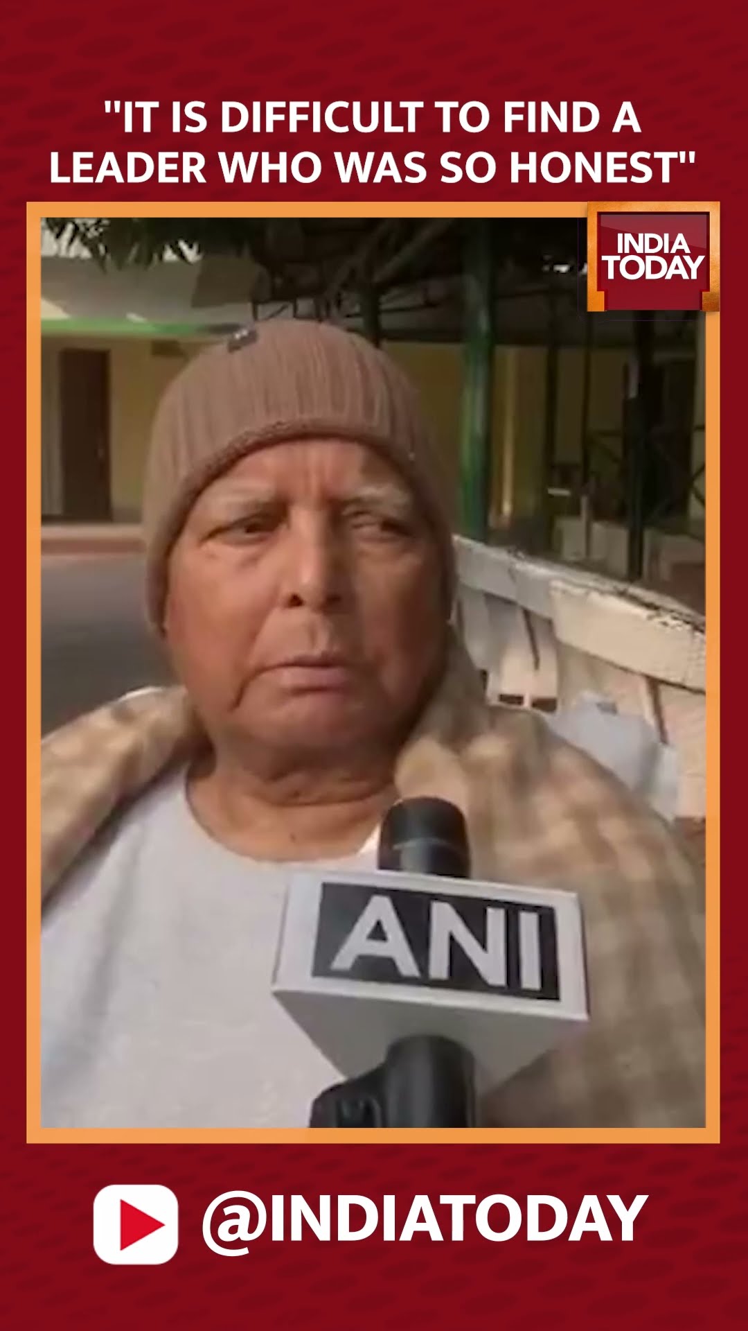 Lalu Yadav's Tribute To Dr. Manmohan Singh ''Tt Is Difficult To Find A Leader Who Was So Honest''