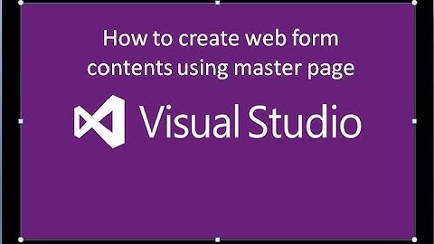 How to create web form content in asp.net with inherit master page..