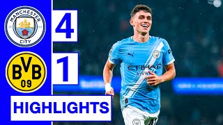 Manchester City Vs Borussia Dortmund 4-1 Highlights Uefa Champions League 20252026